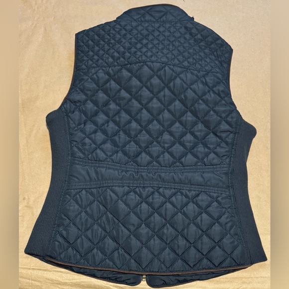 LOVE TREE Vest for Women Navy Blue with Brown Decorations Size M - Picture 5 of 10